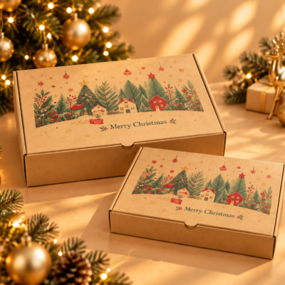 christmas kraft gift box – festive holiday packaging 5 Christmas Kraft Gift Box – Festive Holiday Packaging -5-
