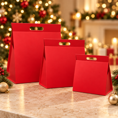 folding gift box + magnetic Red folding gift box + Magnetic
